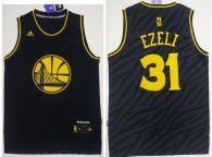 Golden State Warriors -31 Festus Ezeli Black Precious Metals Fashion Stitched NBA Jersey