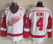 Detroit Red Wings -4 Gordie Howe White CCM Throwback Stitched NHL Jersey Detroit Red Wings -4 Gordie Howe White CCM Throwback Stitched NHL Jersey