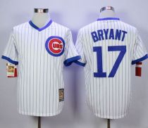 Chicago Cubs -17 Kris Bryant White Strip Home Cooperstown Stitched MLB Jersey Chicago Cubs -17 Kris Bryant White Strip Home Cooperstown Stitched MLB Jersey