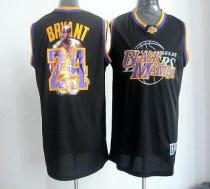 Los Angeles Lakers -24 Kobe Bryant Black Notorious Stitched NBA Jersey Los Angeles Lakers -24 Kobe Bryant Black Notorious Stitched NBA Jersey