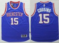 Sacramento Kings -15 DeMarcus Cousins Light Blue 2014-15 Hardwood Classics Stitched NBA Jersey