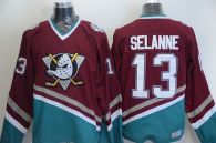 Anaheim Ducks -13 Teemu Selanne Red CCM Throwback Stitched NHL Jersey