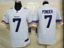Nike Vikings -7 Christian Ponder White Stitched NFL Limited Jersey Nike Vikings -7 Christian Ponder White Stitched NFL Limited Jersey