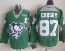 Pittsburgh Penguins -87 Sidney Crosby Green Practice Stitched NHL Jersey Pittsburgh Penguins -87 Sidney Crosby Green Practice Stitched NHL Jersey