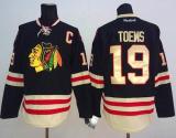 Chicago Blackhawks -19 Jonathan Toews Black 2015 Winter Classic Stitched NHL Jersey