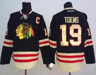 Chicago Blackhawks -19 Jonathan Toews Black 2015 Winter Classic Stitched NHL Jersey
