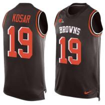 Nike Browns -19 Bernie Kosar Brown Team Color Stitched NFL Limited Tank Top Jersey Nike Browns -19 Bernie Kosar Brown Team Color Stitched NFL Limited Tank Top Jersey