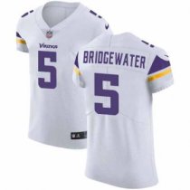 Nike Vikings -5 Teddy Bridgewater White Stitched NFL Vapor Untouchable Elite Jersey Nike Vikings -5 Teddy Bridgewater White Stitched NFL Vapor Untouchable Elite Jersey
