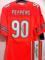 Nike Bears -90 Julius Peppers Orange Alternate Stitched NFL Elite Autographed Jersey Nike Bears -90 Julius Peppers Orange Alternate Stitched NFL Elite Autographed Jersey