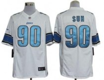 Nike Lions -90 Ndamukong Suh White Stitched NFL Limited Jersey Nike Lions -90 Ndamukong Suh White Stitched NFL Limited Jersey