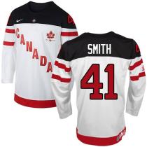 Olympic CA 41 Mike Smith White 100th Anniversary Stitched NHL Jersey Olympic CA 41 Mike Smith White 100th Anniversary Stitched NHL Jersey