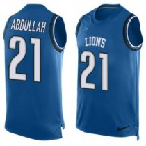 Nike Lions -21 Ameer Abdullah Blue Team Color Stitched NFL Limited Tank Top Jersey Nike Lions -21 Ameer Abdullah Blue Team Color Stitched NFL Limited Tank Top Jersey