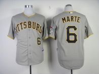 Pittsburgh Pirates #6 Starling Marte Grey Cool Base Stitched MLB Jersey