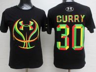 Golden State Warriors -30 Stephen Curry Black Candy Under Armour Stitched NBA Jersey