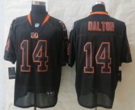 New Nike Cincinnati Bengals -14 Andy Dalton Lights Out Black Elite Jersey