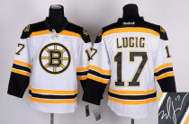 Autographed Boston Bruins -17 Milan Lucic White Stitched NHL Jersey Autographed Boston Bruins -17 Milan Lucic White Stitched NHL Jersey