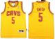 Revolution 30 Cleveland Cavaliers -5 JR Smith Yellow Stitched NBA Jersey
