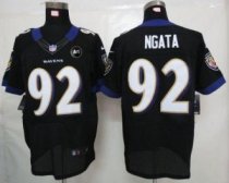 Nike Ravens -92 Haloti Ngata Black Alternate With Art Patch Men Stitched NFL Elite Jersey Nike Ravens -92 Haloti Ngata Black Alternate With Art Patch Men Stitched NFL Elite Jersey