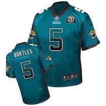 Nike Jacksonville Jaguars #5 Blake Bortles Teal Green Team Color With 20TH Season Patch Men's Stitch