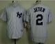 New York Yankees -2 Derek Jeter White Name On Back Stitched MLB Jersey
