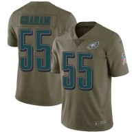 Nike Eagles -55 Brandon Graham Olive Stitched NFL Limited 2017 Salute To Service Jersey