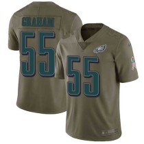 Nike Eagles -55 Brandon Graham Olive Stitched NFL Limited 2017 Salute To Service Jersey Nike Eagles -55 Brandon Graham Olive Stitched NFL Limited 2017 Salute To Service Jersey