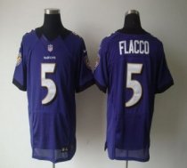 Nike Ravens -5 Joe Flacco Purple Team Color Stitched NFL Elite Jersey Nike Ravens -5 Joe Flacco Purple Team Color Stitched NFL Elite Jersey