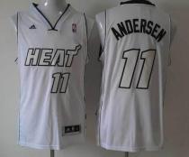 Miami Heat -11 Chris Andersen White on White Stitched NBA Jersey Miami Heat -11 Chris Andersen White on White Stitched NBA Jersey