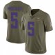 Nike Vikings -5 Teddy Bridgewater Olive Stitched NFL Limited 2017 Salute to Service Jersey