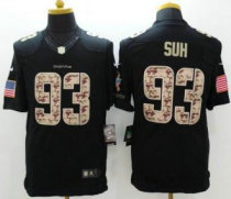 Nike Miami Dolphins -93 Ndamukong Suh Black Stitched NFL Limited Salute to Service Jersey Nike Miami Dolphins -93 Ndamukong Suh Black Stitched NFL Limited Salute to Service Jersey