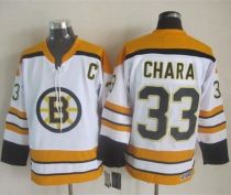 Boston Bruins -33 Zdeno Chara White CCM Throwback Stitched NHL Jersey Boston Bruins -33 Zdeno Chara White CCM Throwback Stitched NHL Jersey