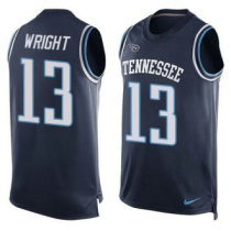 Nike Tennessee Titans -13 Kendall Wright Navy Blue Alternate Stitched NFL Limited Tank Top Jersey Nike Tennessee Titans -13 Kendall Wright Navy Blue Alternate Stitched NFL Limited Tank Top Jersey