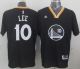 Golden State Warriors -10 David Lee Black New Alternate Stitched NBA Jersey