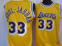 Mitchell&Ness Los Angeles Lakers -33 Abdul-Jabbar Yellow Throwback Stitched NBA Jersey Mitchell&Ness Los Angeles Lakers -33 Abdul-Jabbar Yellow Throwback Stitched NBA Jersey