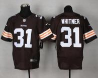 Nike Cleveland Browns -31 Donte Whitner Brown Team Color Men's Stitched NFL Elite Jersey