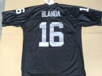 Mitchell and Ness Raiders -16 George Blanda Black Stitched Throwback NFL Jersey Mitchell and Ness Raiders -16 George Blanda Black Stitched Throwback NFL Jersey