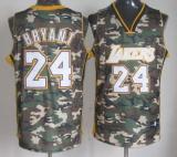 Los Angeles Lakers -24 Kobe Bryant Camo Stealth Collection Stitched NBA Jersey