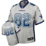 Nike Dallas Cowboys #82 Jason Witten Grey Men's Stitched NFL Elite Drift Fashion Jersey