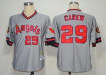 Mitchell And Ness 1985 Los Angeles Angels of Anaheim -29 Rod Carew Grey Stitched Throwback MLB Jerse Mitchell And Ness 1985 Los Angeles Angels of Anaheim -29 Rod Carew Grey Stitched Throwback MLB Jerse