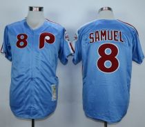 Mitchell And Ness 1984 Philadelphia Phillies #8 Juan Samuel Blue Throwback Stitched MLB Jersey Mitchell And Ness 1984 Philadelphia Phillies #8 Juan Samuel Blue Throwback Stitched MLB Jersey