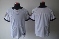 Nike Ravens Blank White Men Stitched NFL Elite Jersey