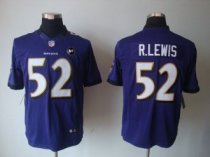 Nike Ravens -52 Ray Lewis Purple Team Color With Art Patch Stitched NFL Limited Jersey Nike Ravens -52 Ray Lewis Purple Team Color With Art Patch Stitched NFL Limited Jersey