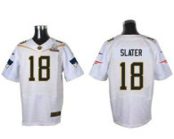 Nike New England Patriots -18 Matt Slater White 2016 Pro Bowl Stitched NFL Elite Jersey