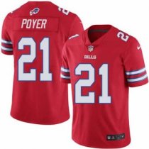 Nike Bills -21 Jordan Poyer Red Stitched NFL Limited Rush Jersey Nike Bills -21 Jordan Poyer Red Stitched NFL Limited Rush Jersey