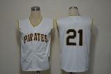 Mitchell And Ness 1960 Pittsburgh Pirates #21 Roberto Clemente White Stitched MLB Jersey