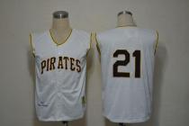 Mitchell And Ness 1960 Pittsburgh Pirates #21 Roberto Clemente White Stitched MLB Jersey