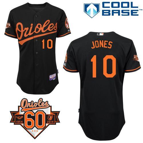 Baltimore Orioles #10 Adam Jones Black Cool Base Stitched MLB Jersey