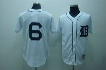 Mitchell and Ness Detroit Tigers #6 Al Kaline Stitched White Throwback MLB Jersey Mitchell and Ness Detroit Tigers #6 Al Kaline Stitched White Throwback MLB Jersey