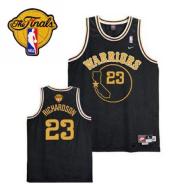 Golden State Warriors -23 Jason Richardson Black Throwback The Finals Patch Stitched NBA Jersey