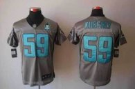 Nike Panthers -59 Luke Kuechly Grey Shadow With 20TH Season Patch Stitched Jersey